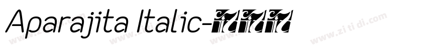Aparajita Italic字体转换